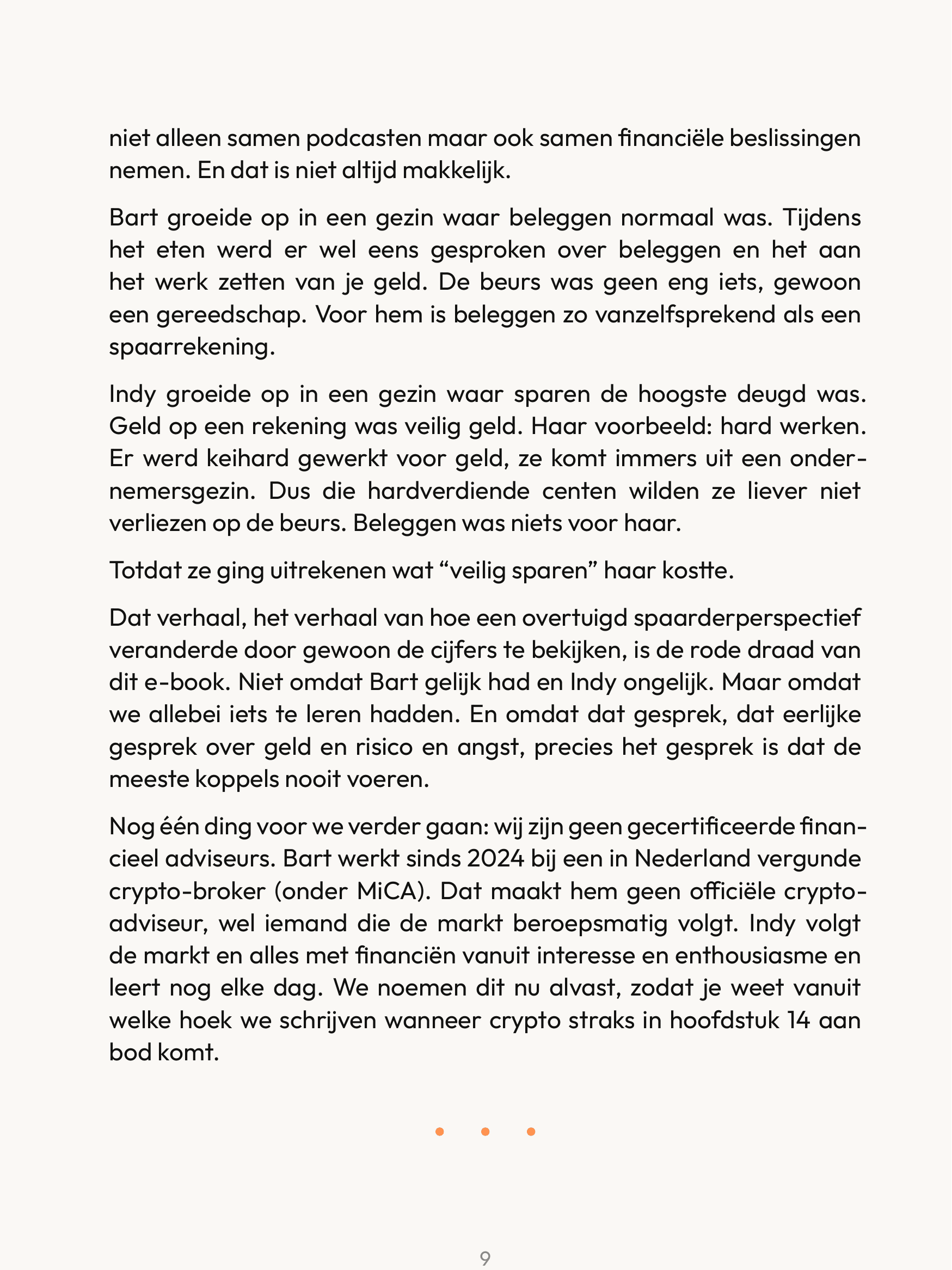 Voorwoord (2/2): Bart en Indy stellen zich voor, vertellen over hun verschillende achtergronden in beleggen en sparen, en wat dit boek anders maakt